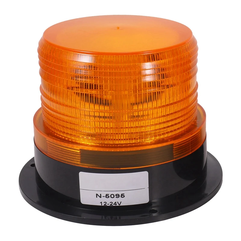 

6 X Amber LED Beacon Strobe Emergency Flashing Light Warning Lamp Truck 12V 24V