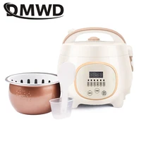 Cuiseur à riz électrique domestique 1,6 l, marmite antiadhésive pour 1 à 2 personnes, chauffe-aliments pour repas, réservation 24 heures, garde au chaud, ragoût de soupe 1
