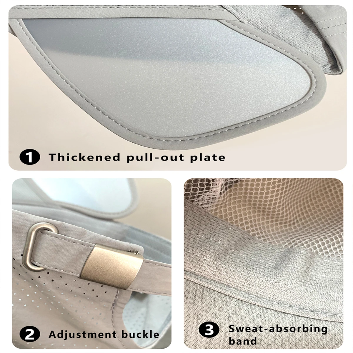 Sunscreen Hat Men's Summer Sun Hat Outdoor Big Brim Cap Breathable Fishing Hat Retractable Sunshade Anti-Ultraviolet