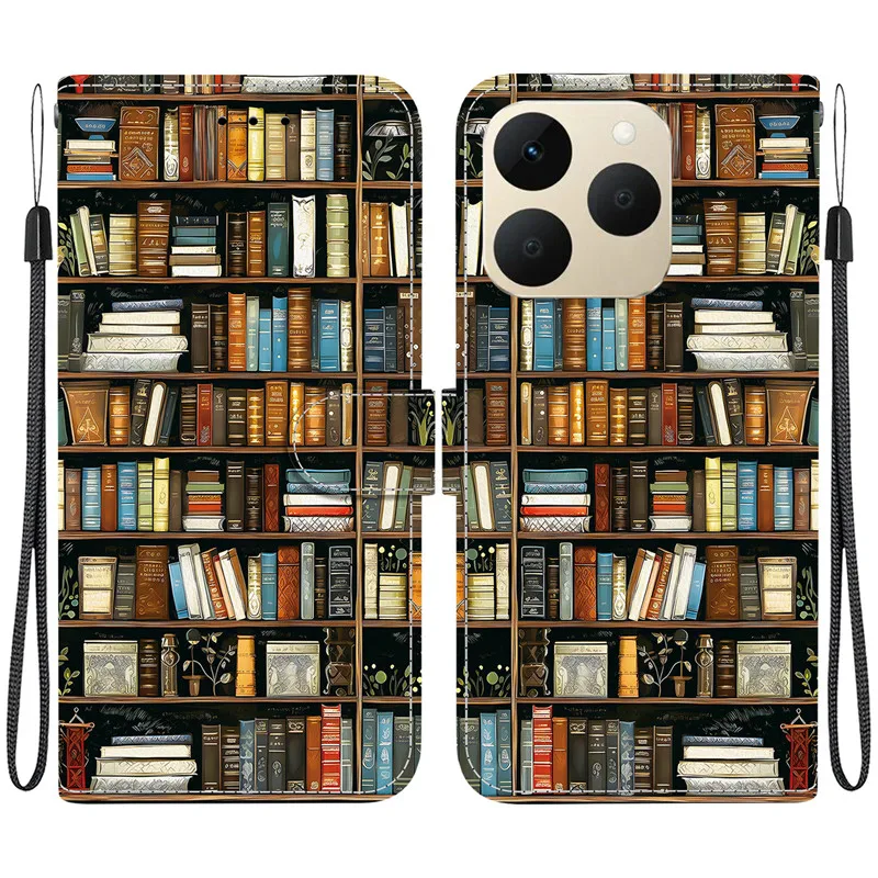 Elegant Colored Flower Wallet Phone Case - Magnetic Flip Leather Cover with Cute 3D Design