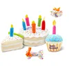 Pet Dog Toy Cute Birthday Cake Squeaky Toys Bite Resistant Bone Shape Stuffed Toy Cat Puppy Chew Toy Interactive Dog Accessories 2