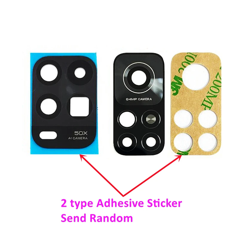 5pcs Back Camera Lens Glass For Xiaomi Redmi Note 11 Pro Plus 11s