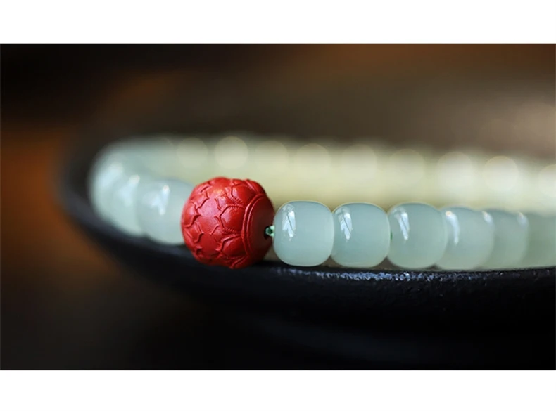 Hetian Jade Natürliches Armband Kristall Transparent Buddha Armband Benmingnian Für Paare Frau Männer Geschenk Mit Jade Armband – Detail 5