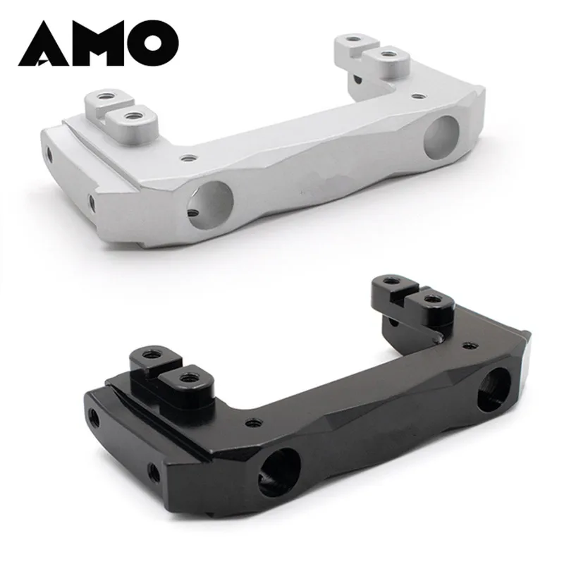 Axial SCX-10 II Black Frame Brackets F&R Bumper Supports for 90046 