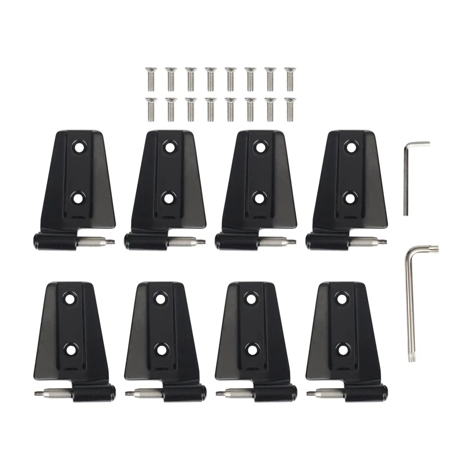 

4 Door Hinge Assembly Kit 55395384 Stable Performance Heavy Duty Replace Parts Automotive for Jeep Wrangler JK 2007 - 2018