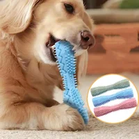 Dog Teething Toy Chew Stick Bite Resistant Fun Leak Proof Food Toy Pet Teether Cleaner Stick 1