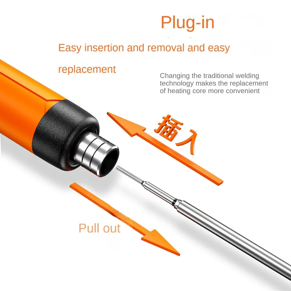 Electric Soldering Iron Kit Adjustable Temperature 80-450℃ Welding Solder Rework Station Portable Repair Tool USB Rechargeable