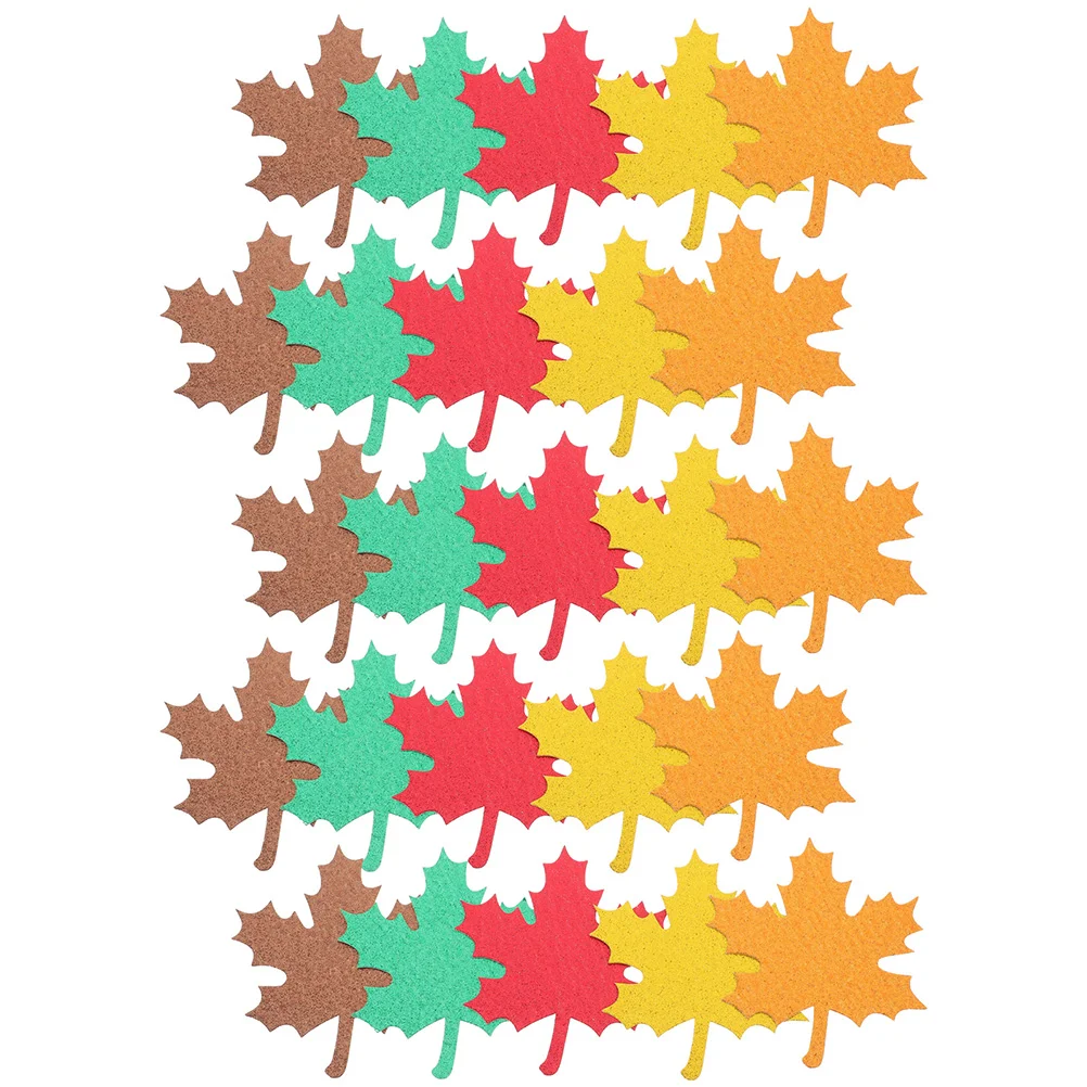 

30pcs Crafts Maple Leaves Fall Maple Leaf Glitter Maple Leaves Fall Farmhouse Maple Leaf Paper Decors Mixed Color