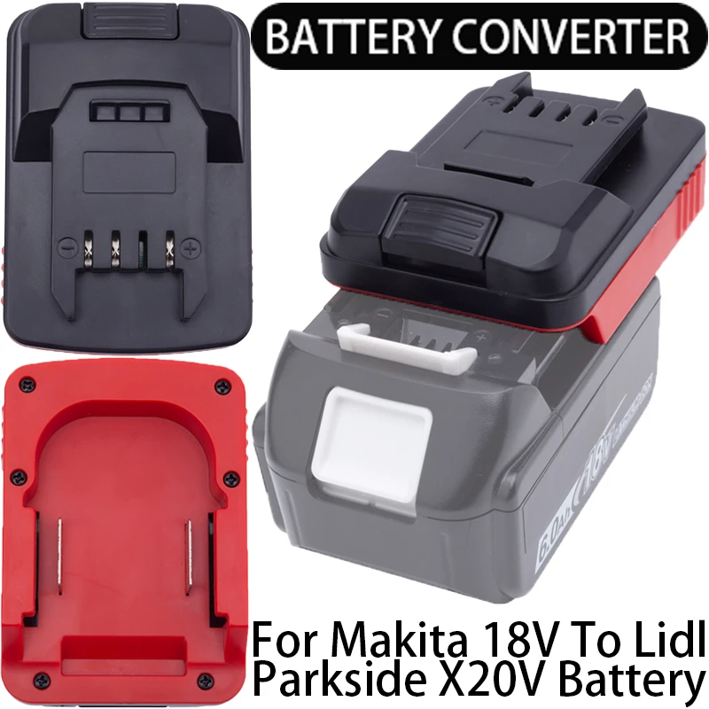 New Battery Adapter for Lidl Parkside X20V Li-Ion Tools Converter to Makita 18V Li-Ion Battery Adapter Power Tool Accessory mig welding torch consumables tools accessory nozzle tip holder contact tips m6 25 fit for mb15 15ak welding gun