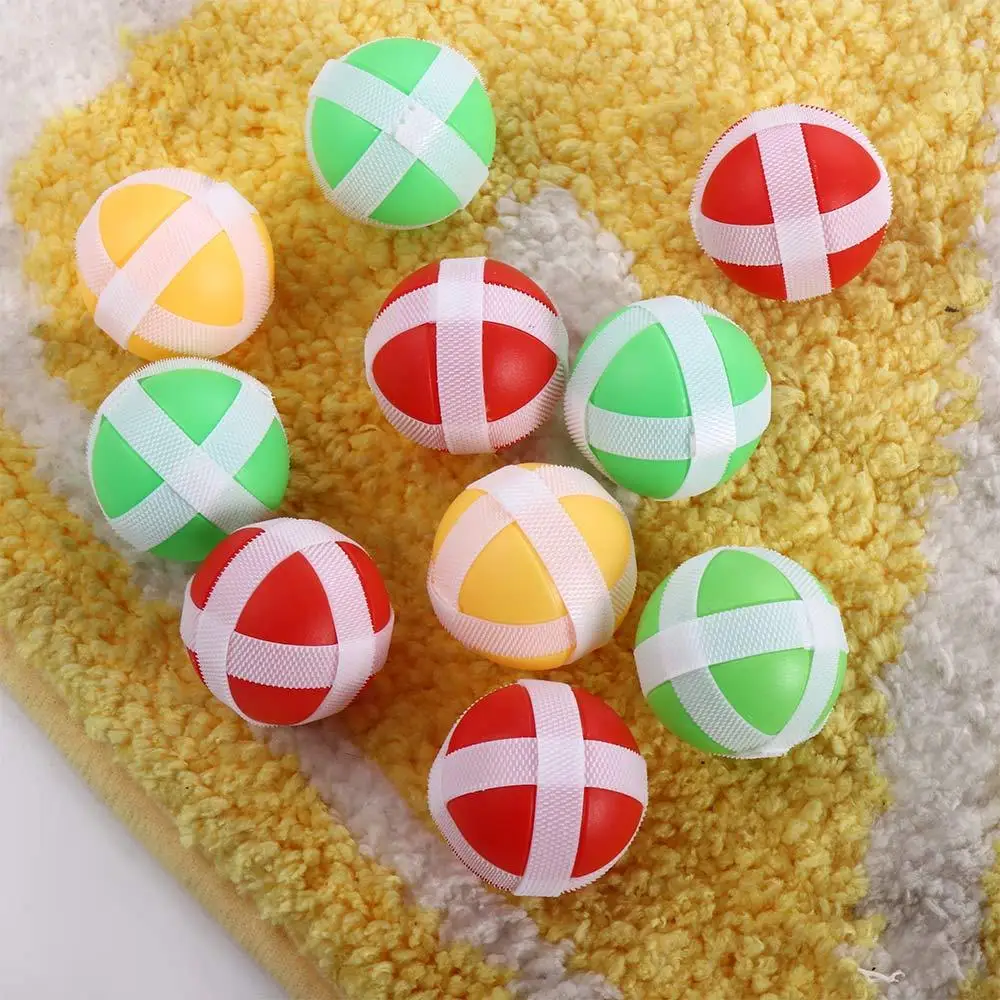 

10Pcs Montessori Sports Toy Sticky Ball Dart Board Target Game Outdoor Toys Indoor Education Toys Games for Children Gifts