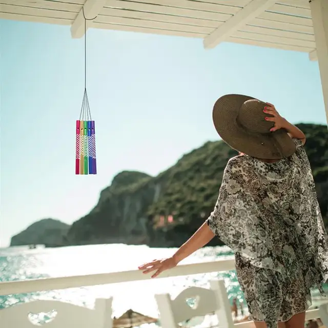 100 Tubi Di Ricambio Per Wind Chime Fai Da Te - In Alluminio Colorato, Decorazione Per Giardino E Casa - Foto 3