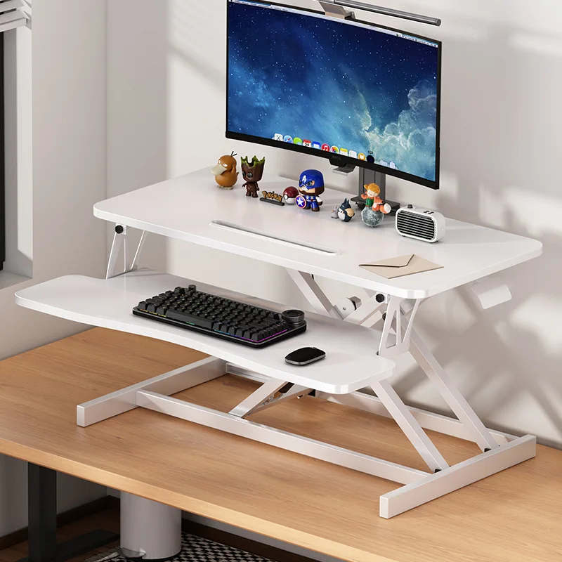 Standing desk, foldable lifting desk, laptop booster stand