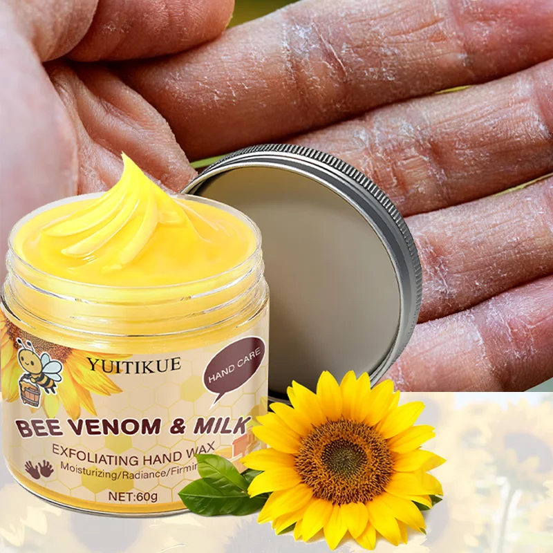 YUITIKUE Bee Venom and Milk Moisturizing Exfoliating Hand Wax Mask / Brightening / Firming / Nourishing Skincare