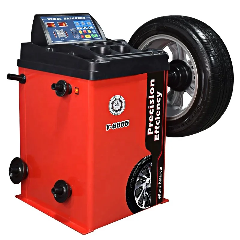 Auto Repair Shop Tire Balancing Machine 24 Inch Tire Universal Balancer CE