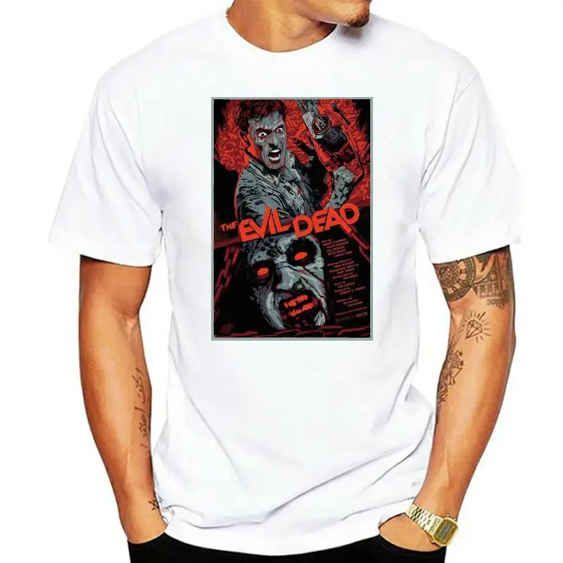 

Horror Movie Poster Evil Dead Oldskool Quality Shirt Full Front Male Female Tee Shirt