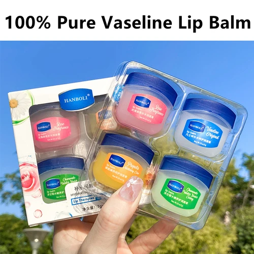100% 퓨어 바셀린 립밤 모이스춰 라이징 립 마스크 석유 젤리 천연 발삼 하이 드레이팅 안티 크랙 립 케어 모이스처 라이저 밤 2