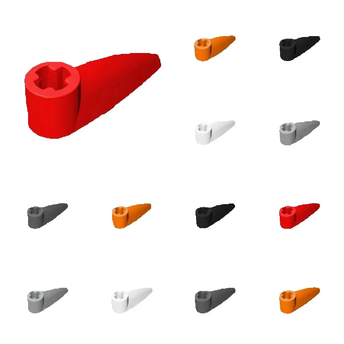 50 Stück 41669 Bionicle 1 x 3 Zahn Achsloch Bausteine Sammlerstücke Spielzeug für Technische MOC Bausteine Kompatibel