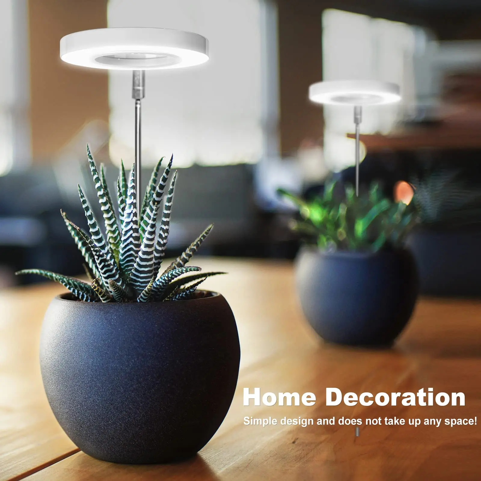 LED Grow Lamp Full Spectrum Fill Light For Indoor Plants Adjustable Height 3/9/12H Timer 10-Level Dimming For Garden