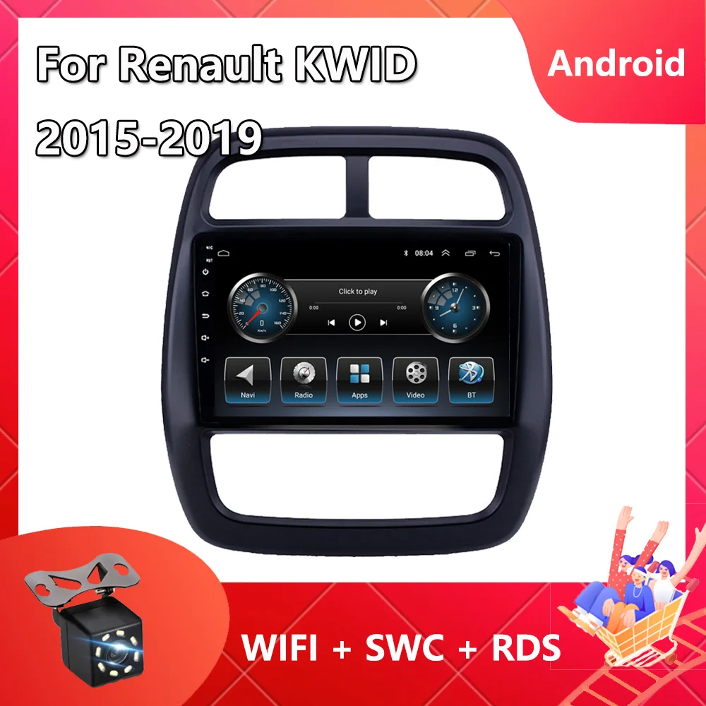 2 Din Car Radio For Renault KWID 2015 2019 Eight Core Multimedia Video