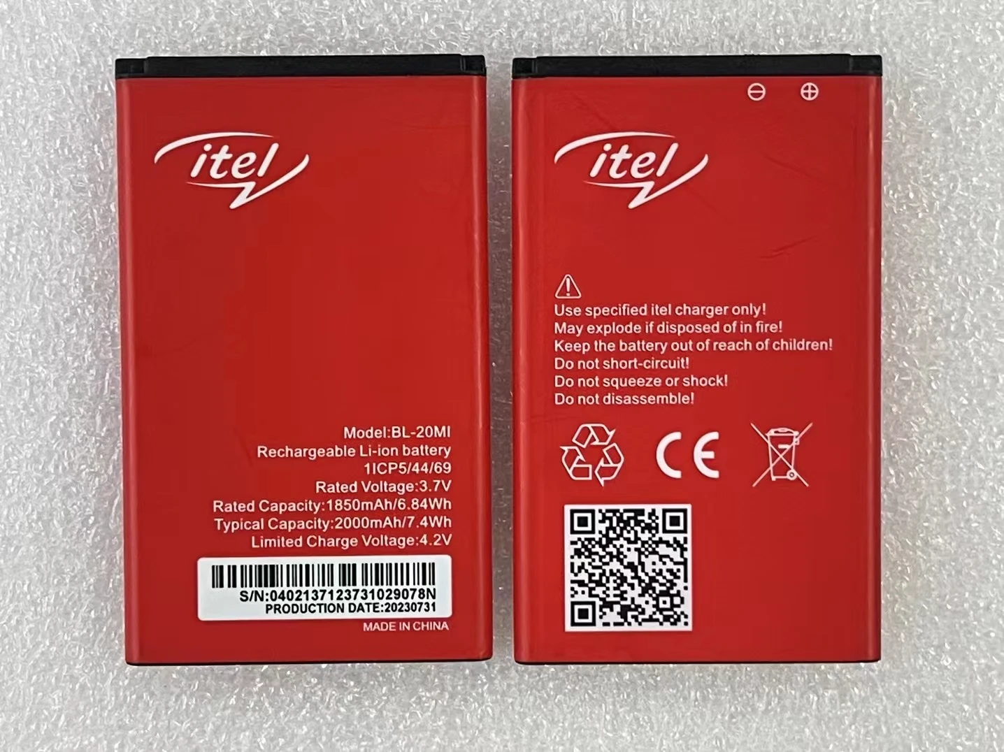 

Original New 3.7V 3020mAh For Itel BL-20MI Mobile Phone Battery