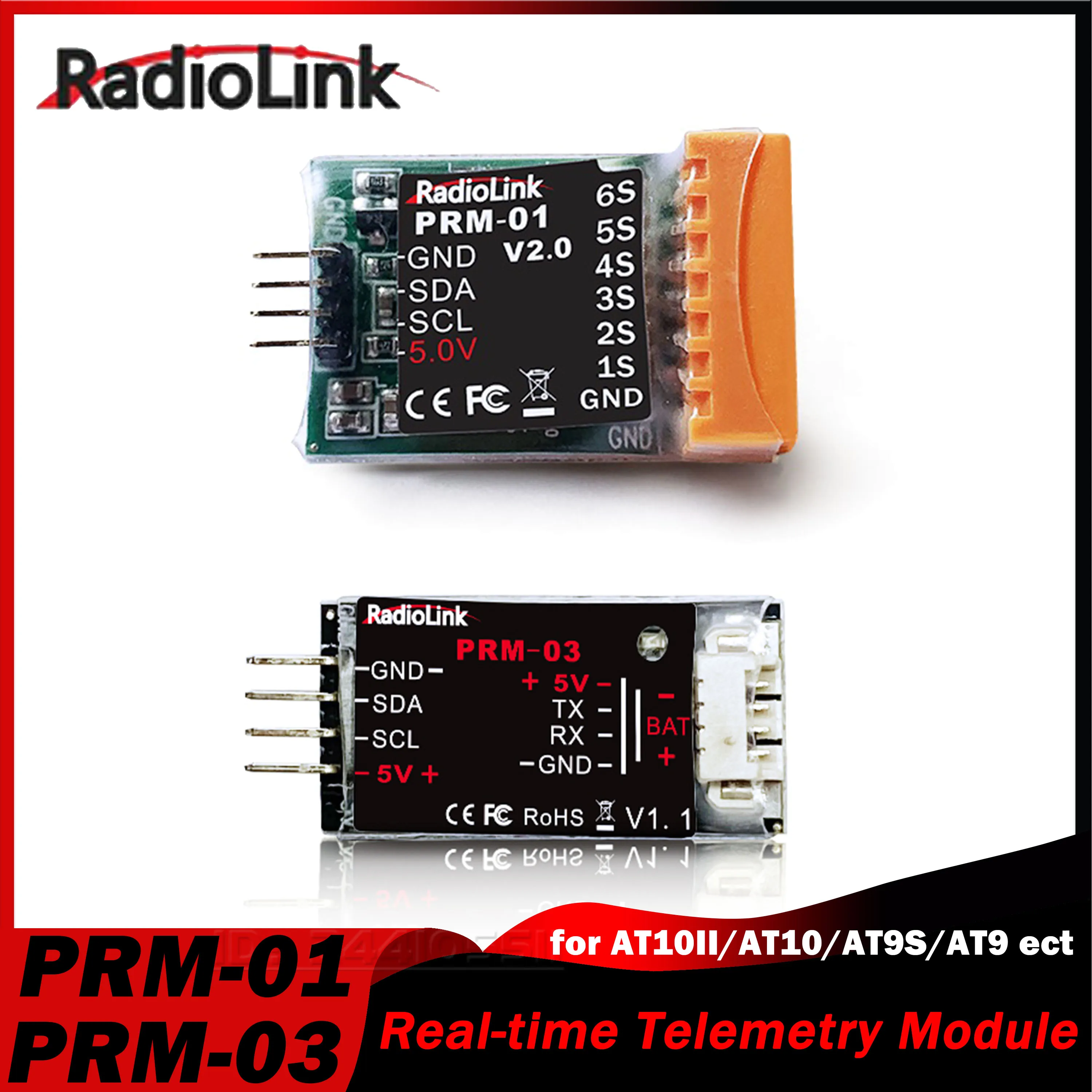 Radiolink PRM-01 PRM-03 Module Télémétrie Tension Temps Réel pour Récepteur RC