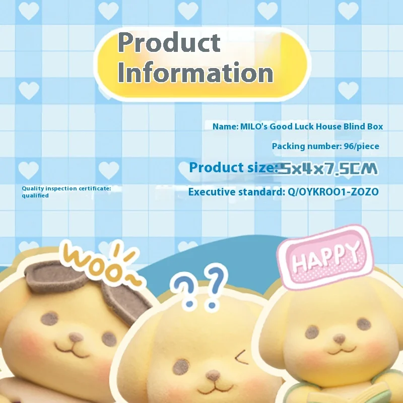 Milo'S Good Luck House Blind Box Creative Cute Pet Resin Ornament Surprise Box Children'S Toys Gift Trendy Figurines