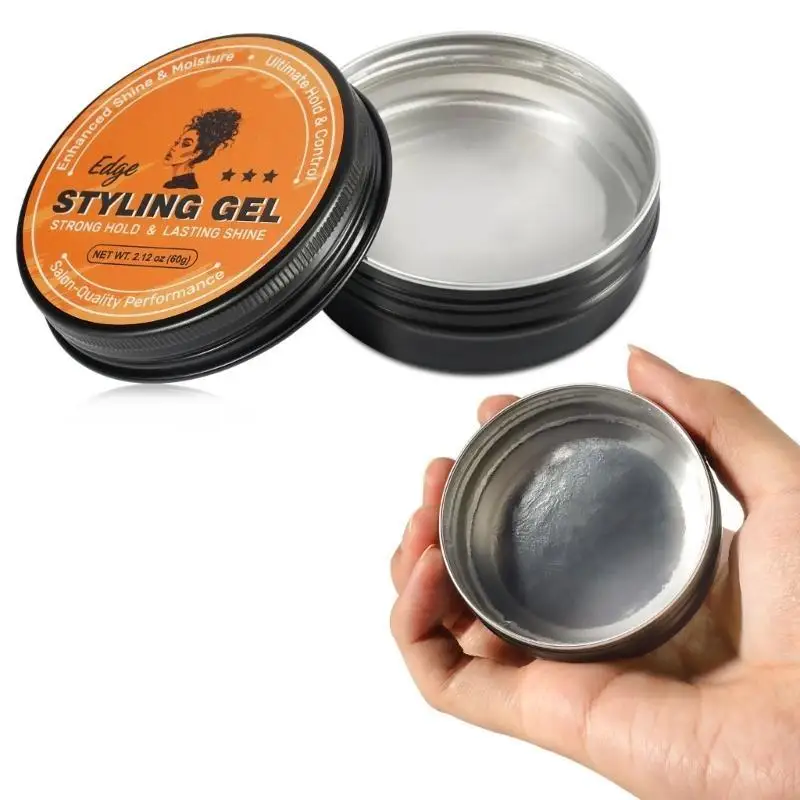 60g Hair Styling Gel Defining Styling Gel Strong Hold Hair for Curly X7JA
