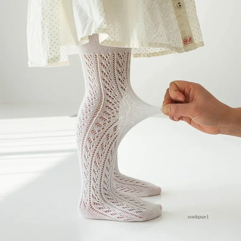 Summer Autumn Thin Baby Girls Kids Pantyhose Lace Hosiery Fishnet Toddler Stockings kids pantyhose