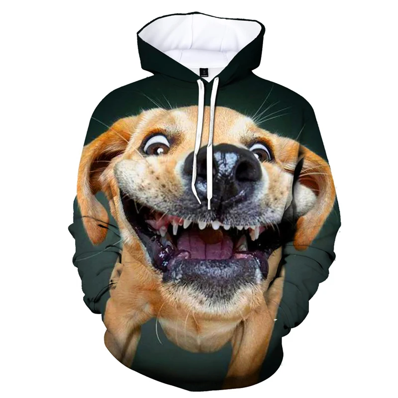 thumbnail image 1 of Sudadera con capucha con estampado 3D de animales divertidos y lindos para hombre, sudadera con capucha con patrón de pastor alemán, ropa de calle de manga larga, 1 of 4