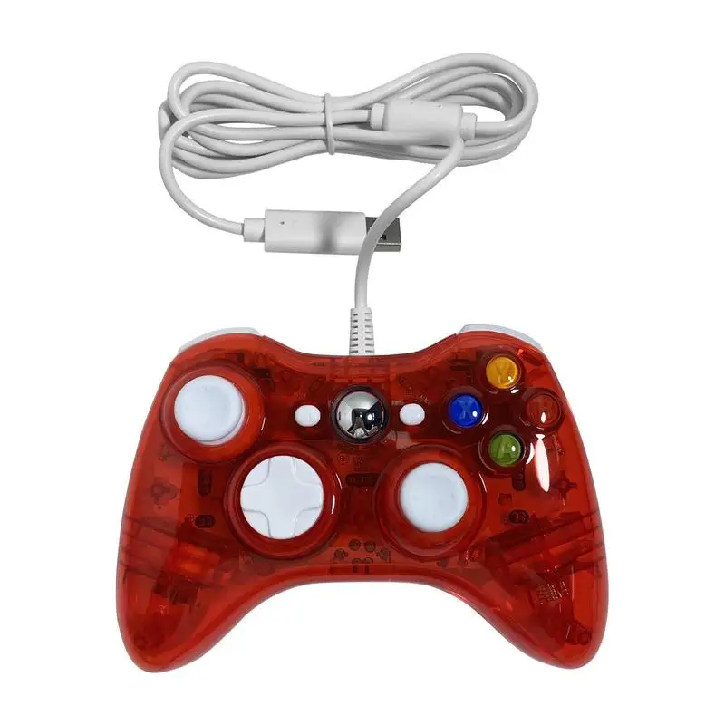 

For Xbox 360 Transparent Gamepad Wired Game Controller Joypad Video Game PC Joystick Gamepad Console Game Accessory Gifts