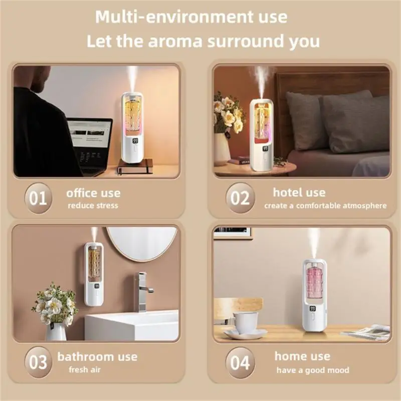 Essential Oil Diffuser Essential Oil Fragrance Expander 5gear Aroma Diffuser Fragrance Essential Oil Aromatherapy Machine Timing Air Freshener Colorful Light Living Bedroom Toilet