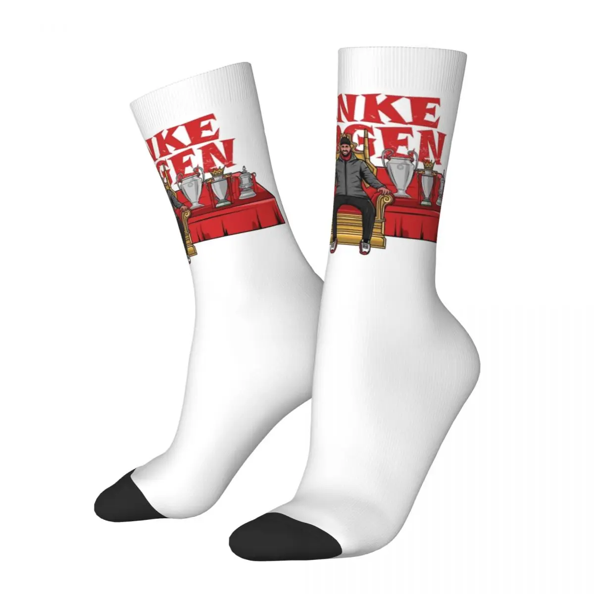 

Немецкие носки Jurgen Klopp для скейтборда в стиле ретро, Полиэстеровые короткие носки унисекс, дышащие