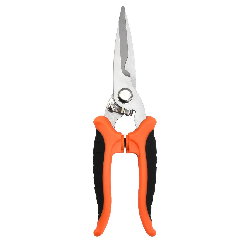 Self Opening Kitchen Shears : stainless steel spring scissors