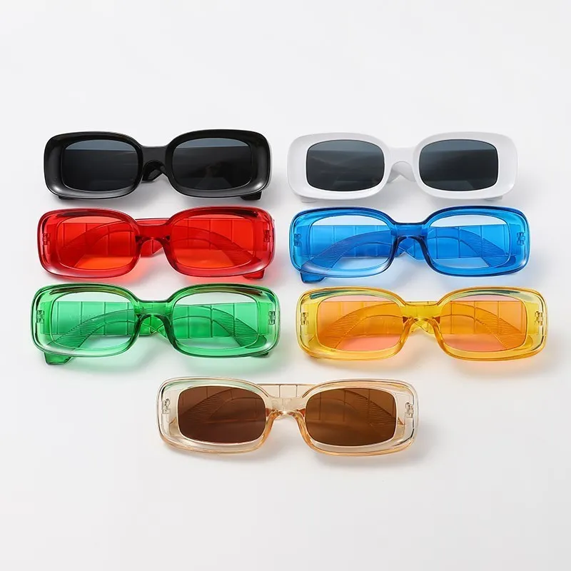 

Small Rectangle Sunglasses Women Oval Vintage Brand Designer Square Sun Glasses For Women Shades Female Eyewear Anti-glare UV400