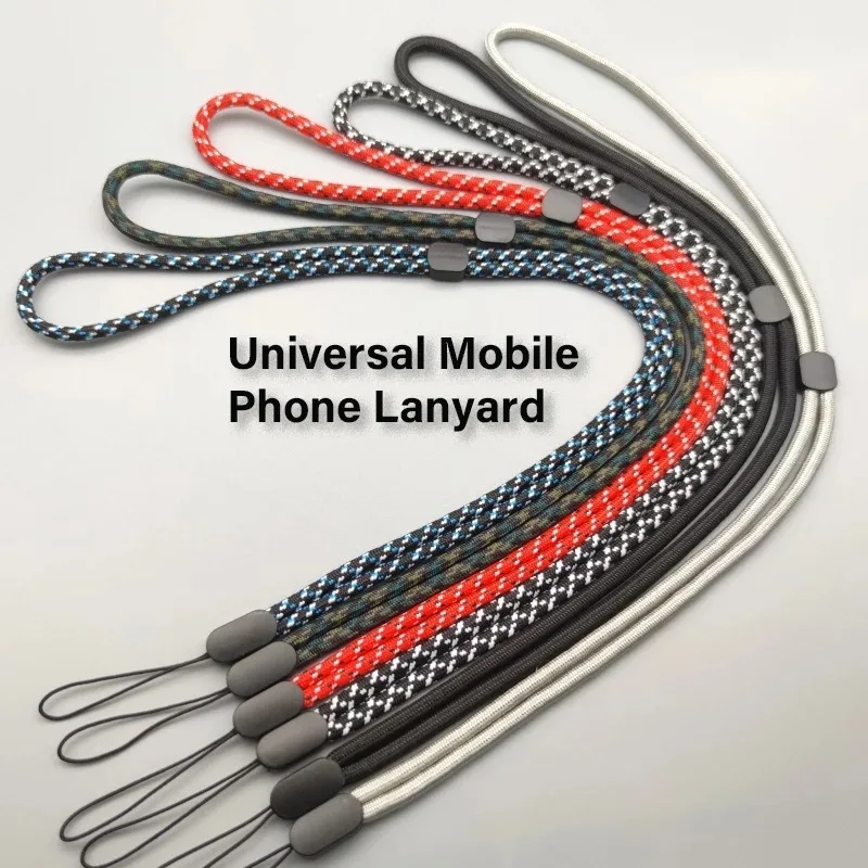 Cute Phone Lanyard Adjustable Diameter Outdoor Universal Case Crossbody Shoulder Card Neck Cord Clip Hang Anti-lost Wrist Strap