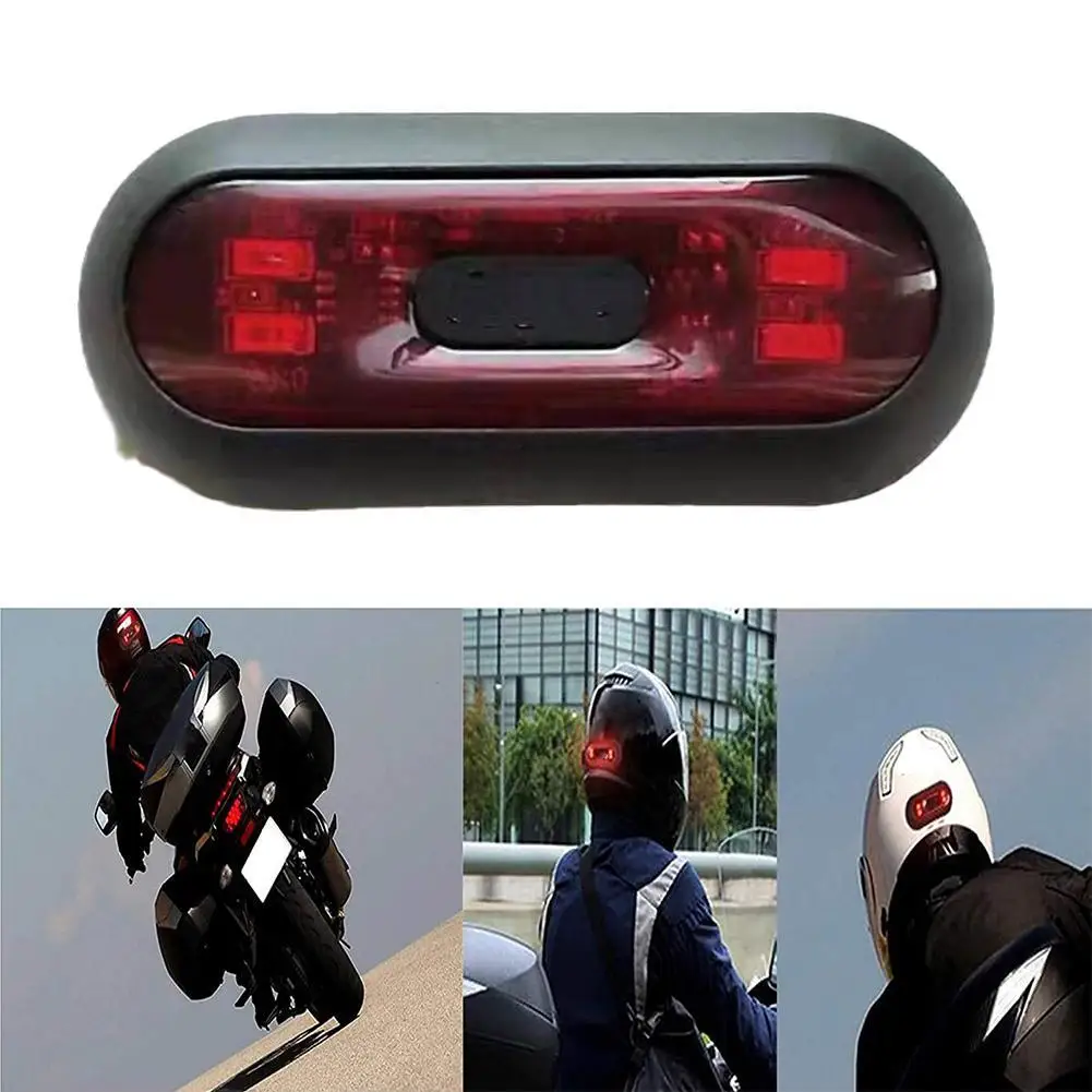 

Motorcycle Helmet Taillight USB Rechargeable 3 Mode Safety Helmet IPX6 Lamp Bicycle Rear Taillamp Lamp LED Signal Warning L G9R5