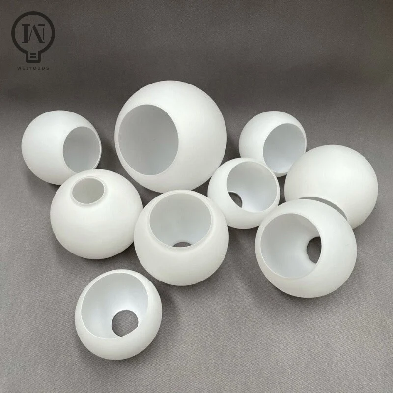 Globe Glass Lamp Shade D4cm D3cm Opening E27 E14 Milky Glass Lampshade Replacement Part Lighting Accessory for Chandelier glass lamp shade,lamp shade