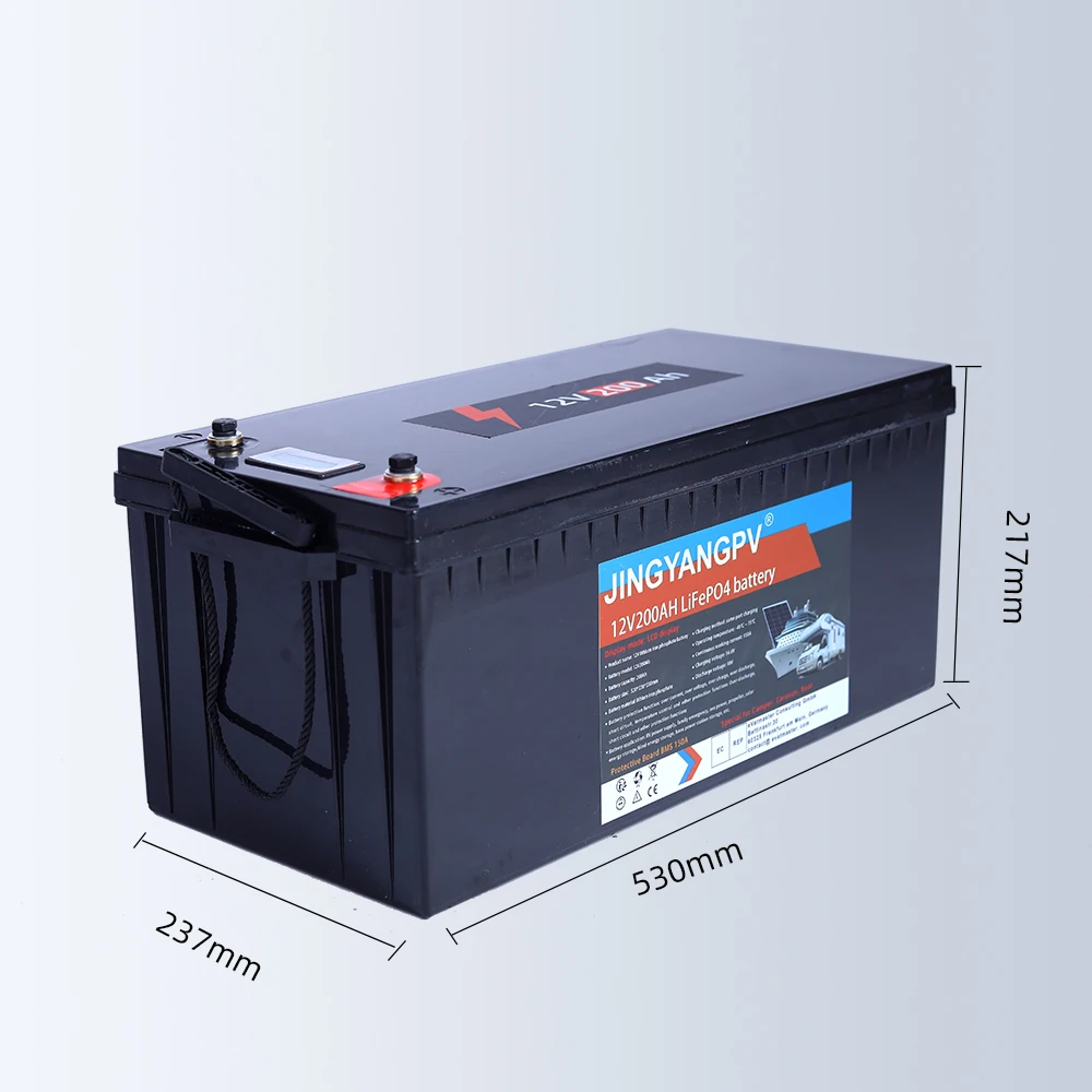 

NEW LiFePO4 12V 200Ah 100Ah Lithium Iron Phosphate Battery Built-in BMS 5000 Cycles For Golf Cart RV Campers Solar Storage