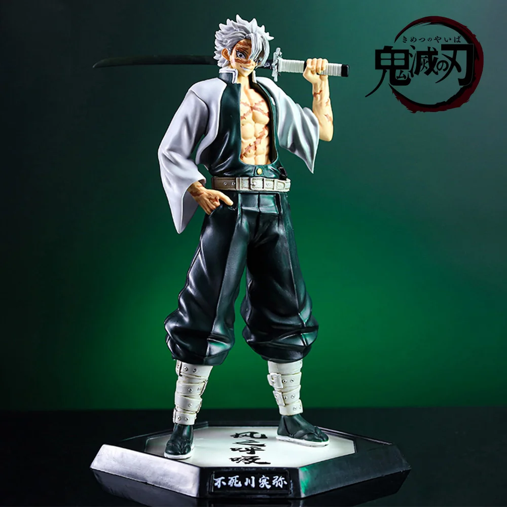 

29.5cm Demon Slayer Anime Figure Shinazugawa Sanemi Adult Figurine PVC Statue Model Collection Room Ornament Toys Gifts
