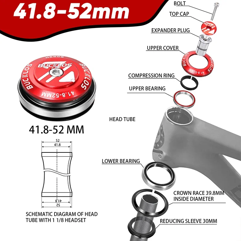 Torque Specs Tighten Threadless Headset Cap Star BUCKLOS Bike