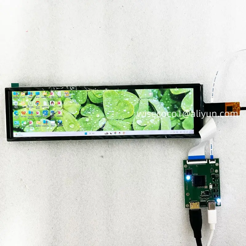 Wisecoco 8.8 Inch 1920x480 Stretched Bar IPS Display Capacitive Touch Screen TFT Module For Raspberry Pi Aida64 Sub Monitor 60hz image 3