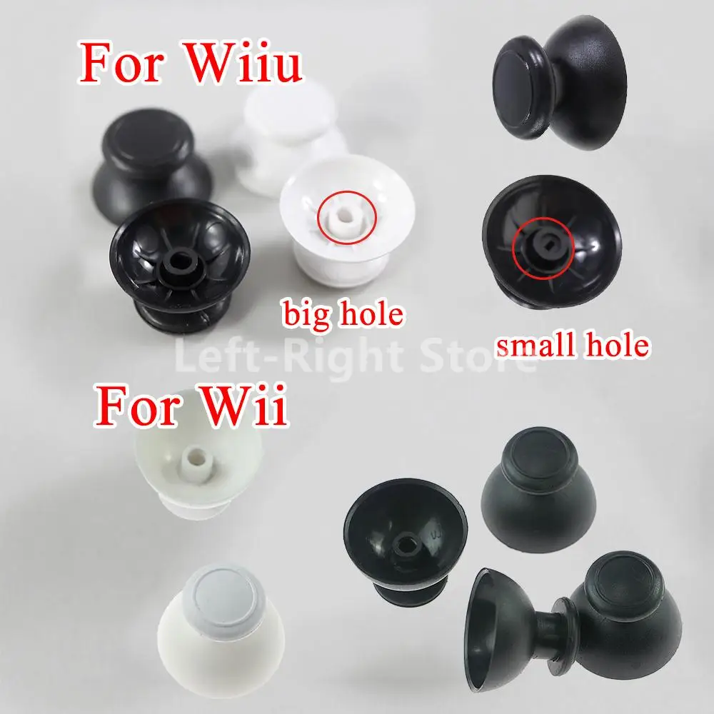 2 Pz Tappo A Bilanciere Per Wii U Wiiu Grande Piccolo Foro 3D Copertura Analogica Plastica Thumb Stick Joystick Grip Caps Shell Caps Controller
