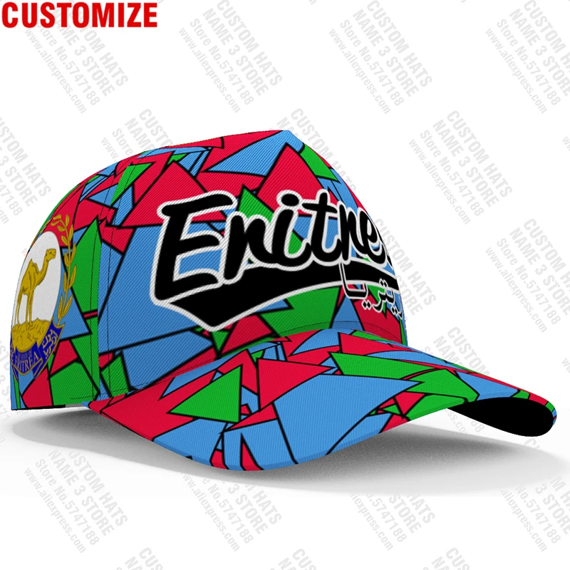 Eritrea Baseball Caps Free 3d Made Name Team Hat Eri Country Eritreans Travel Africa Nation Ertra Lion Flag Headgear