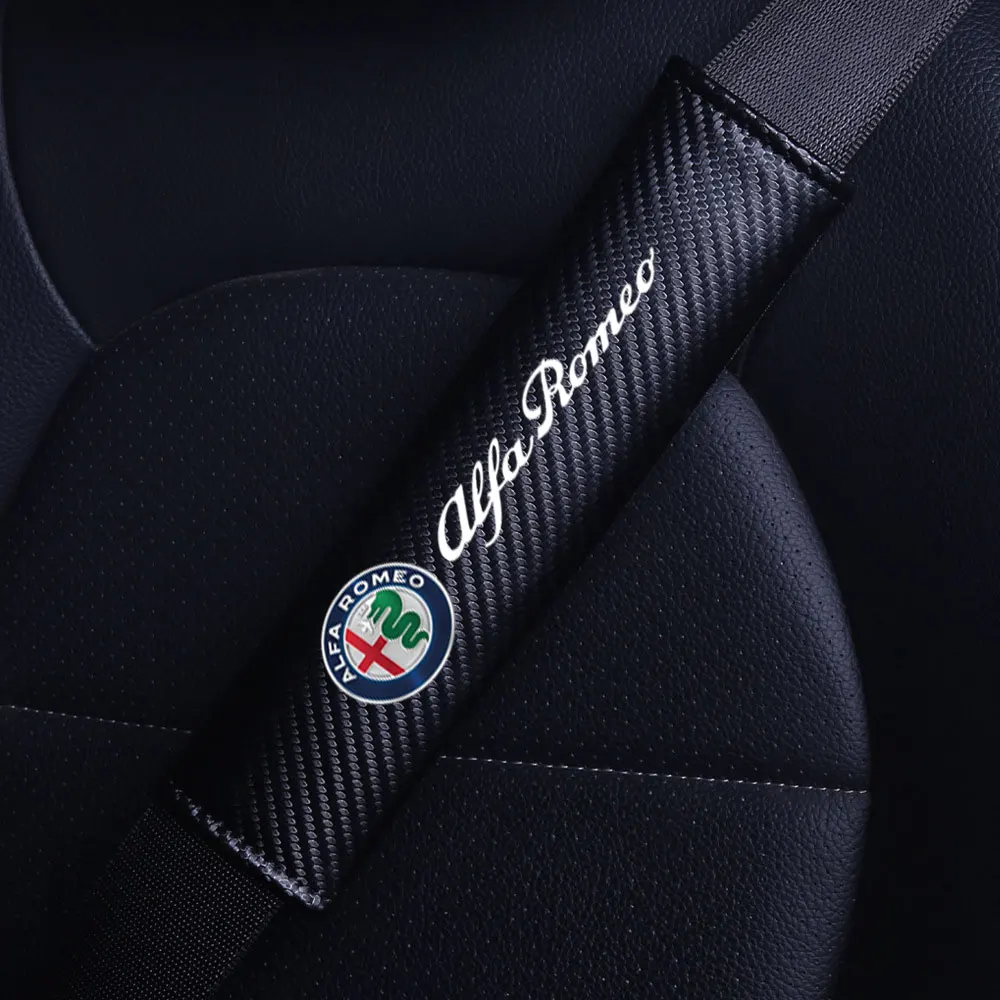 알파 로메오 스텔비오 줄리아 159 줄리에타 147 미토 156용 카본 파이버 안전벨트 보호 쿠션