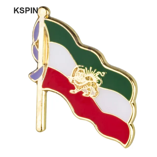 Iran Flag Lapel pin badges for clothes Pin badges safety pin
