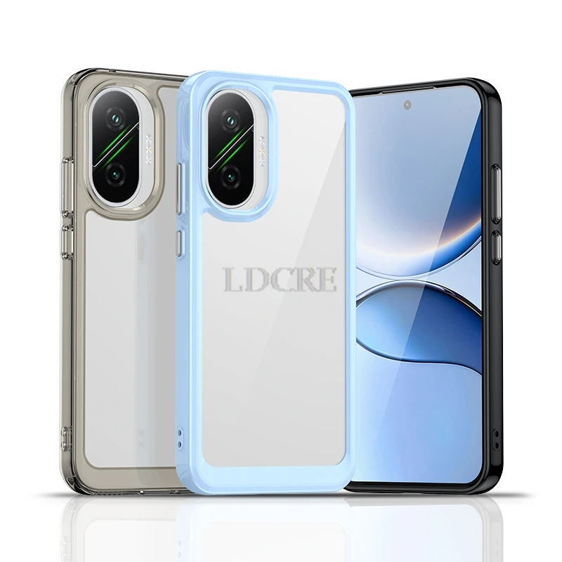 Durable Clear Back Phone Case with TPU Border