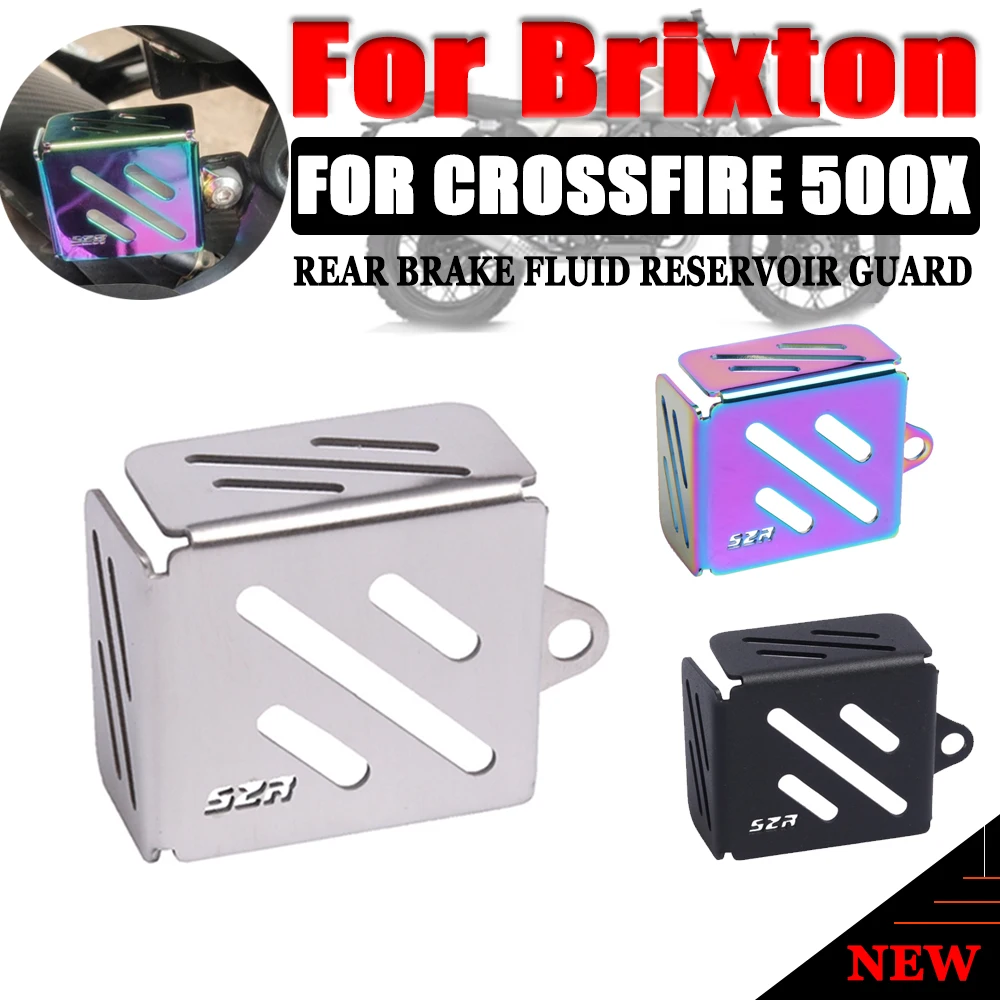 For Brixton Crossfire 500 X 500X Motorcycle Accessories Rear Brake Fluid Reservoir Guard Cover Oil Tank Cup Guard Cap Protector