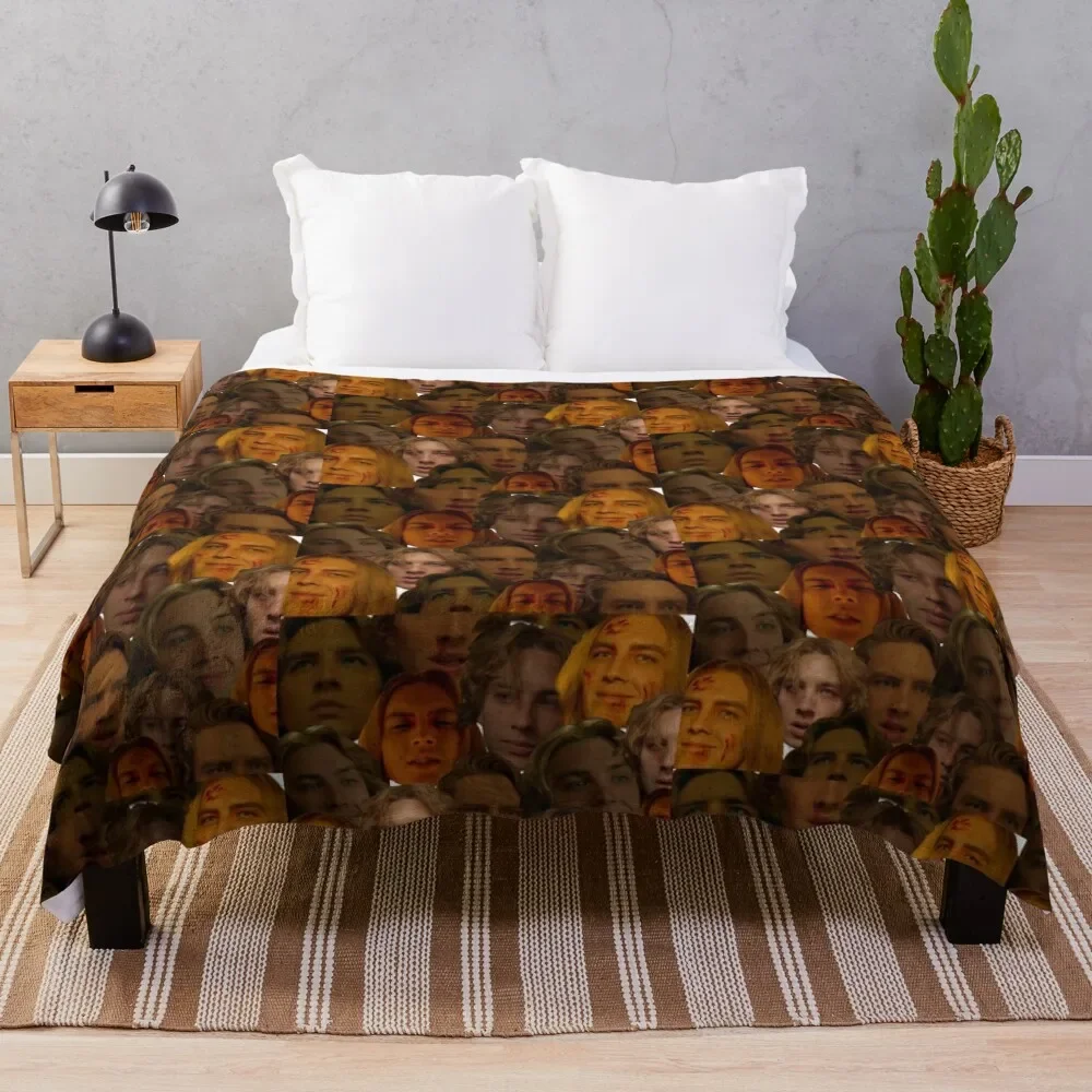 

Cody Fern as Michael Langdon Throw Blanket Personalized Gift Cute Plaid Blankets