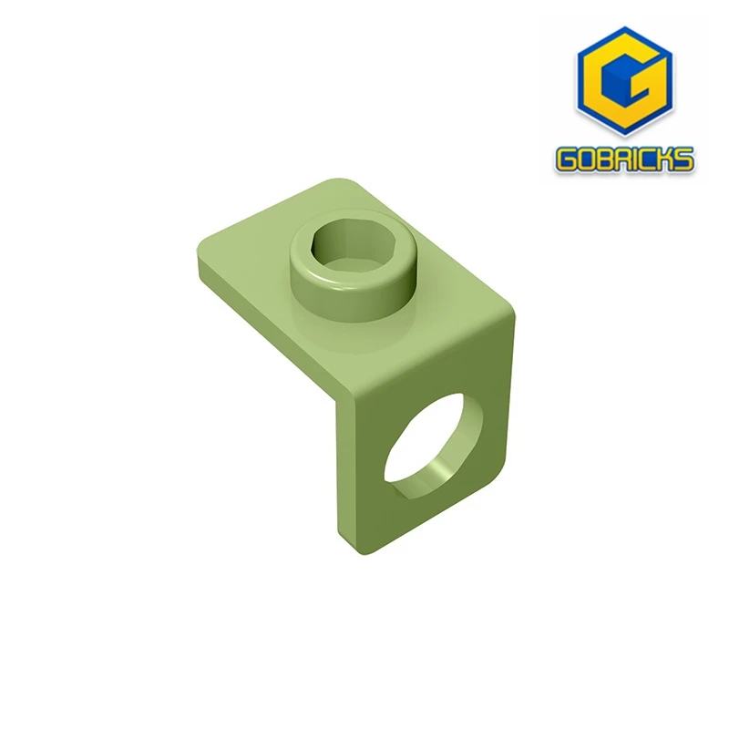 Gobricks GDS-1165  Minifig Neck Bracket with Back Stud - Thin Back Wall compatible with lego 42446 pieces of children's DIY 42446