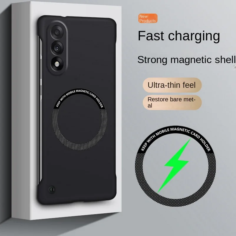 Magsafe Magnetic Frameless Hard PC Shockproof Matte Phone Case